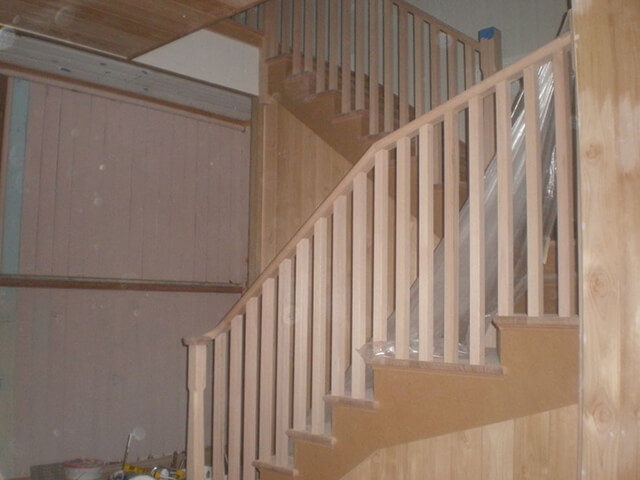 Timber finishes - 2 Before Internal Stairs